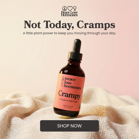 Crampy herbal tincture for menstrual cramp relief - Peace Love Hormones - view 6