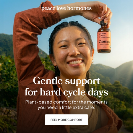 Crampy herbal tincture for menstrual cramp relief - Peace Love Hormones - view 3