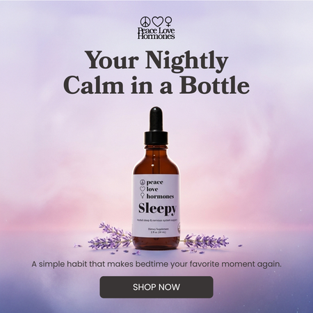 Sleepy herbal tincture for natural sleep support - Peace Love Hormones - view 4