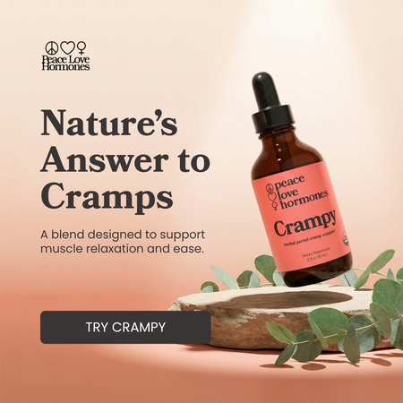 Crampy herbal tincture for menstrual cramp relief - Peace Love Hormones - view 7