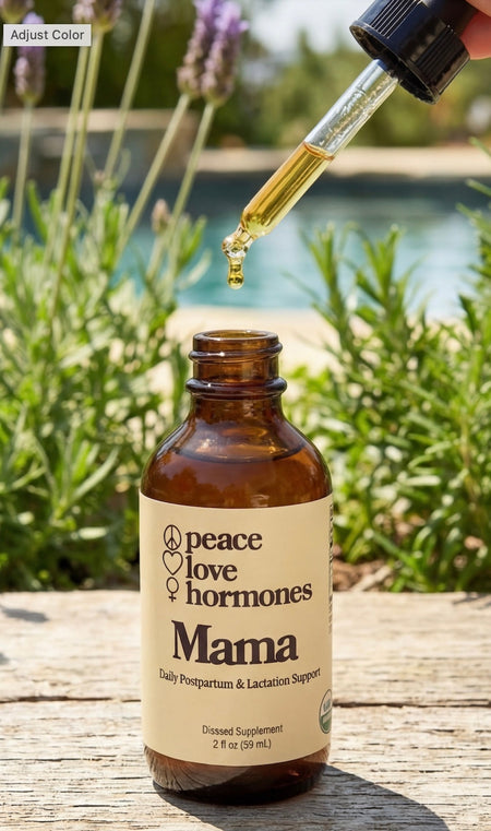 Mama postpartum herbal tincture for hormone balance and lactation - Peace Love Hormones - view 5