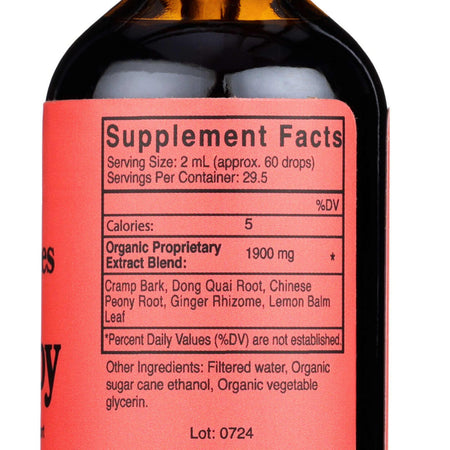 Crampy herbal tincture for menstrual cramp relief - Peace Love Hormones - view 5