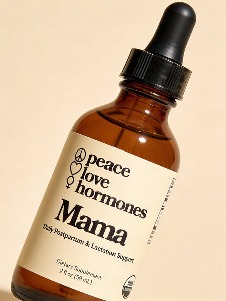 Mama postpartum herbal tincture for hormone balance and lactation - Peace Love Hormones - view 3