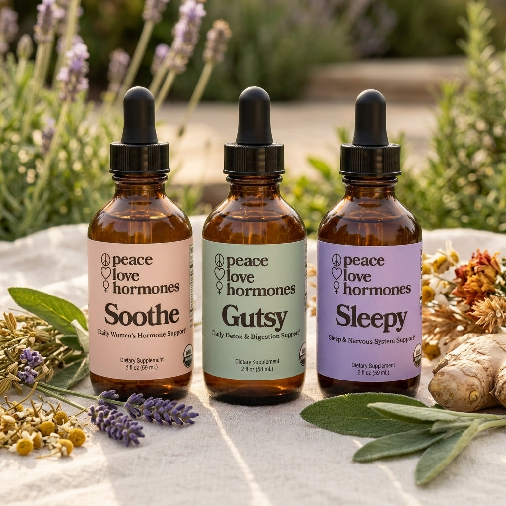 Daily Trio (build-your-own) — Soothe, Gutsy, and Sleepy herbal tincture bundle
